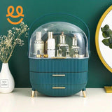 Luxury Portable Cosmetic Organizer Box with Lid & Drawers | With Free Bear Gift