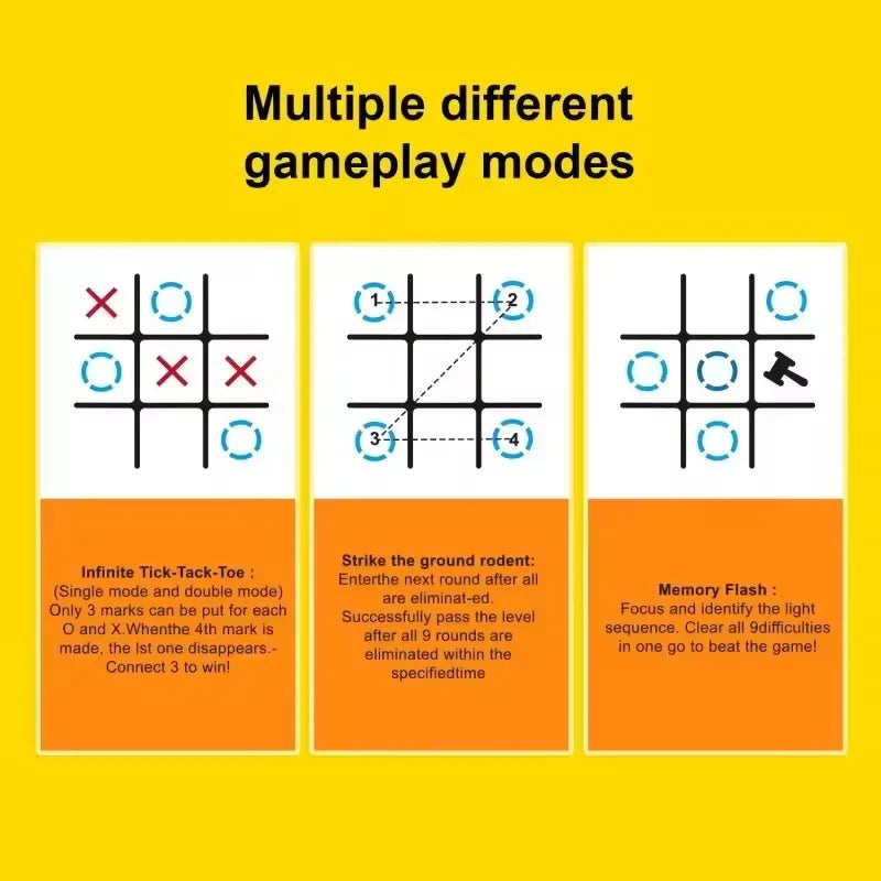 Bundle Offer || 3 in 1 Tic Tac Toe - 2 in 1 Magnetic Chess Game - Triangle Chess Game