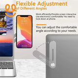 Magnetic Foldable Laptop Side Phone Holder Adjustable Mobile Mount